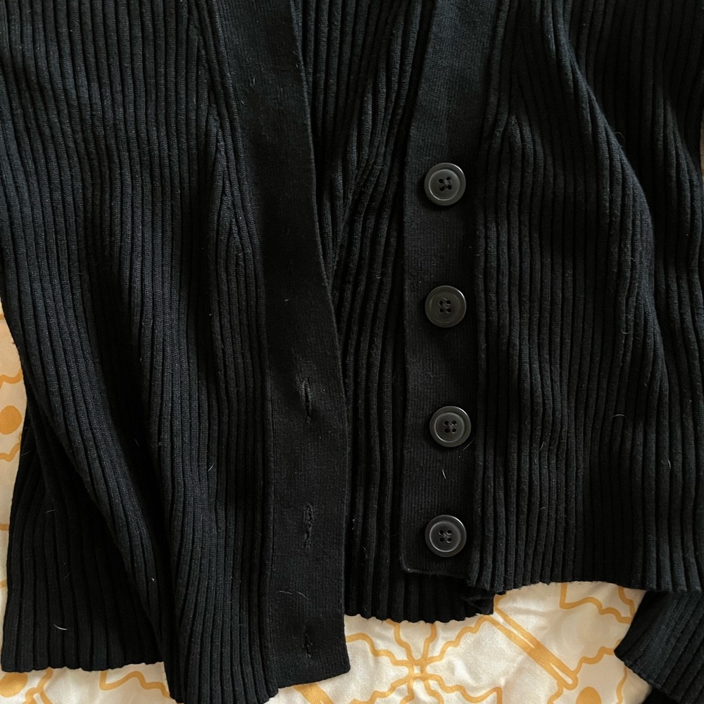 Abercrombie ribbed crop tank and cardigan
